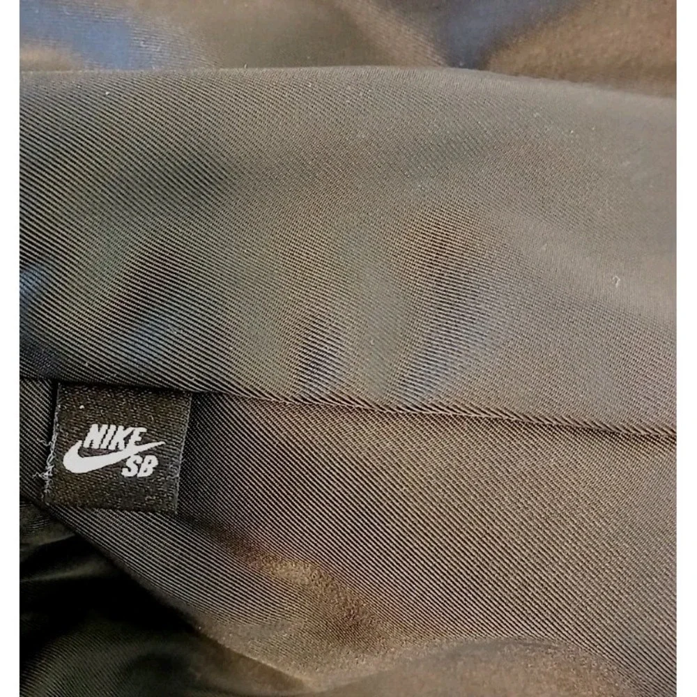 Nike SB Mens Skateboard Black Skater Jacket Embroidered Logo Size XL  D163